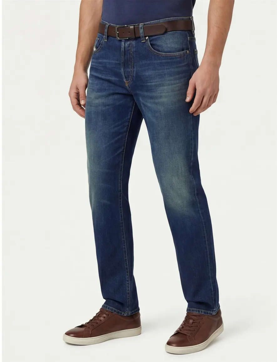 Diesel D-Finitive regular fit denim donkerblauw