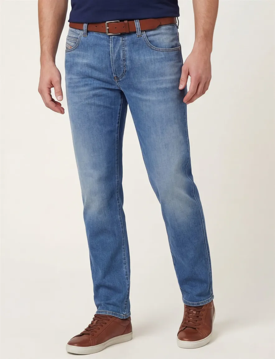 Diesel slim fit jeans d-vyl blauw denim