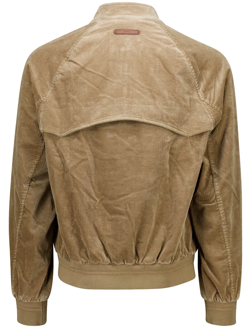 Corduroy tussenjas Gant camel normale fit