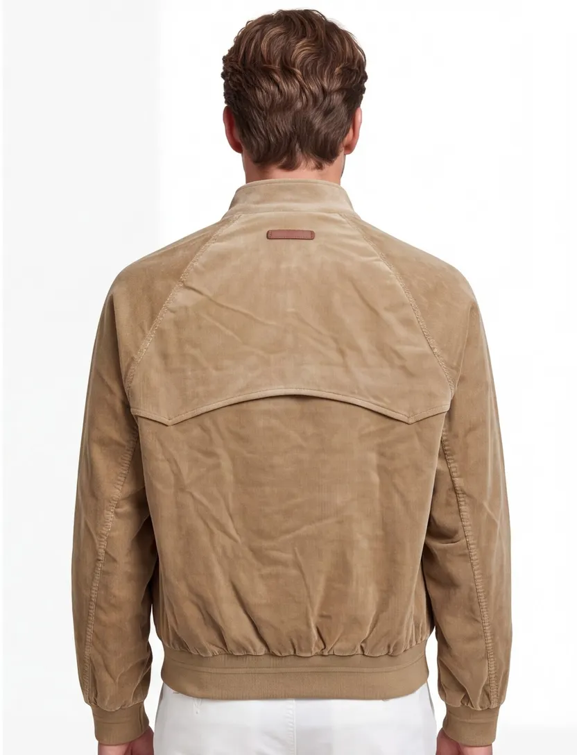 Corduroy tussenjas Gant camel normale fit