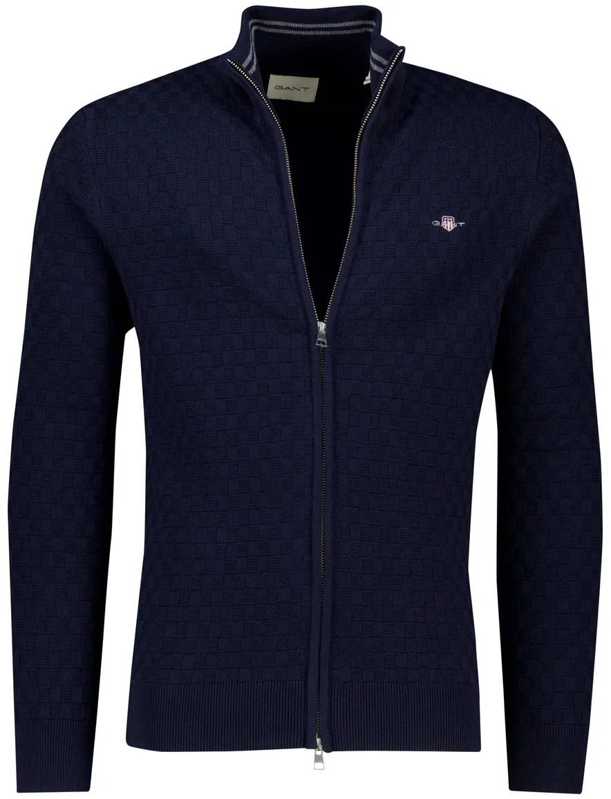 Gant vest donkerblauw