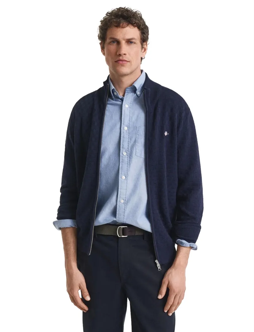 vest donkerblauw Gant