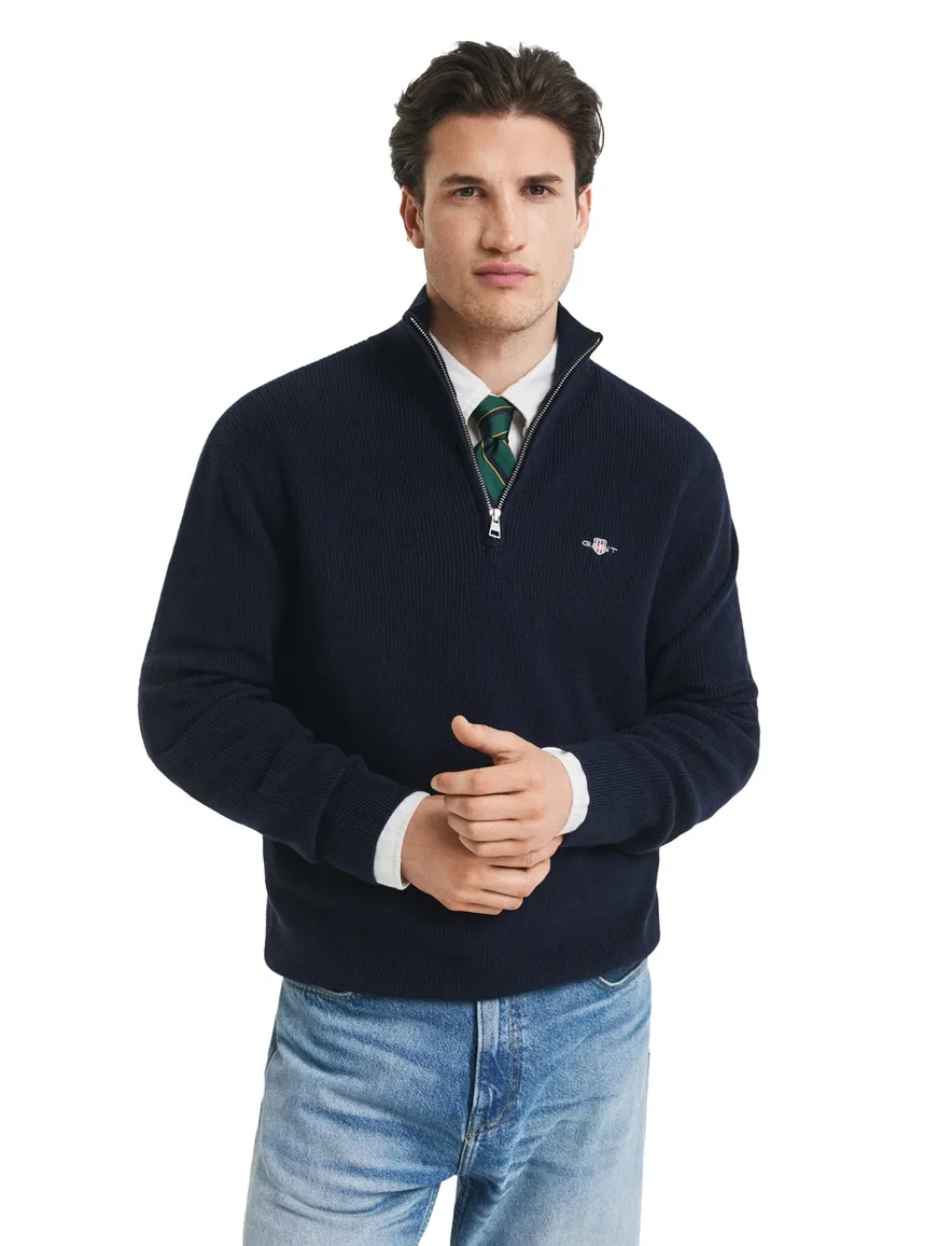 trui donkerblauw Gant