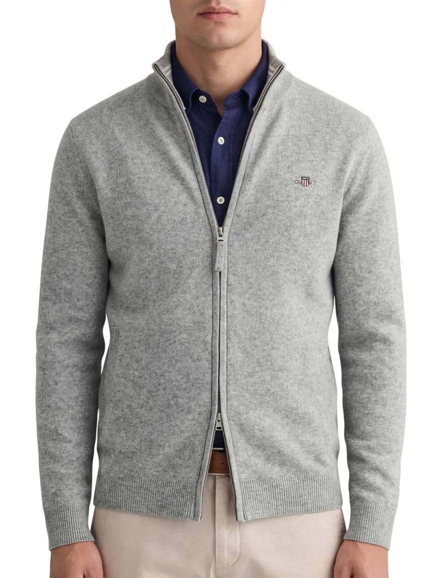 Gant vest grijs