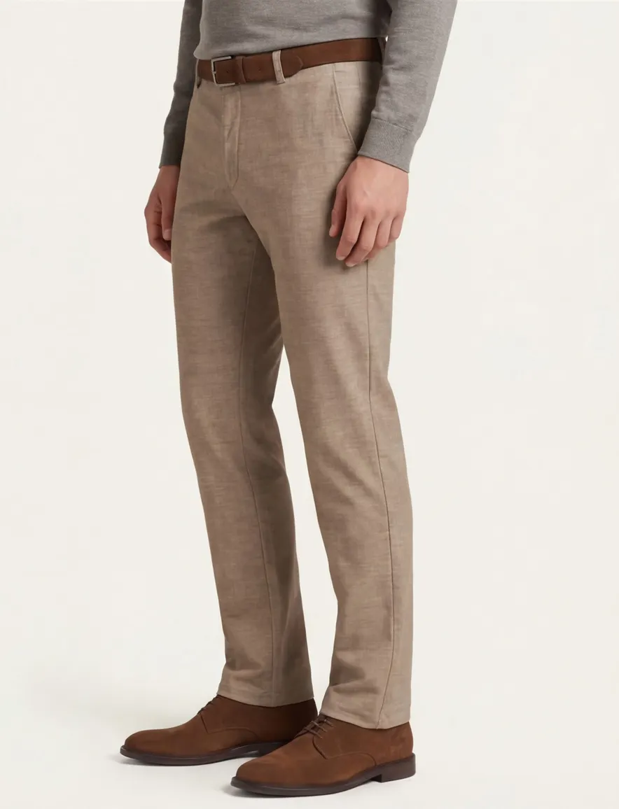 Meyer Bonn pantalon katoen beige