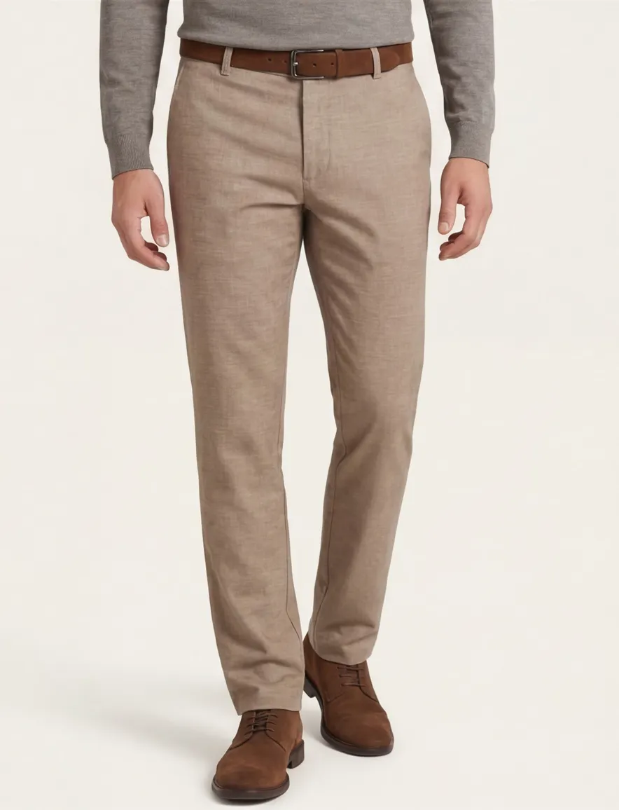 Meyer Bonn pantalon katoen beige