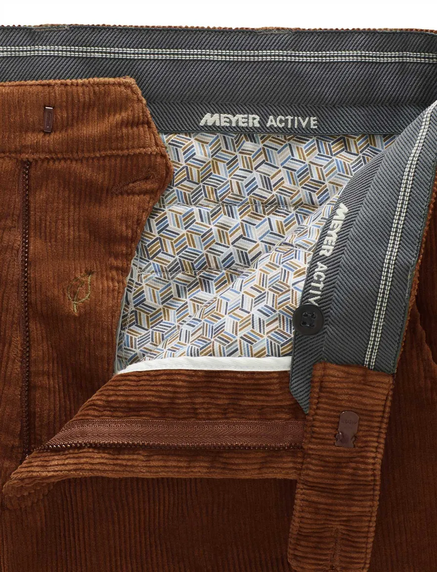 Meyer Bonn chino oranje corduroy