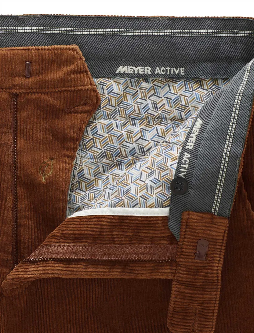 Meyer Bonn chino oranje normale fit