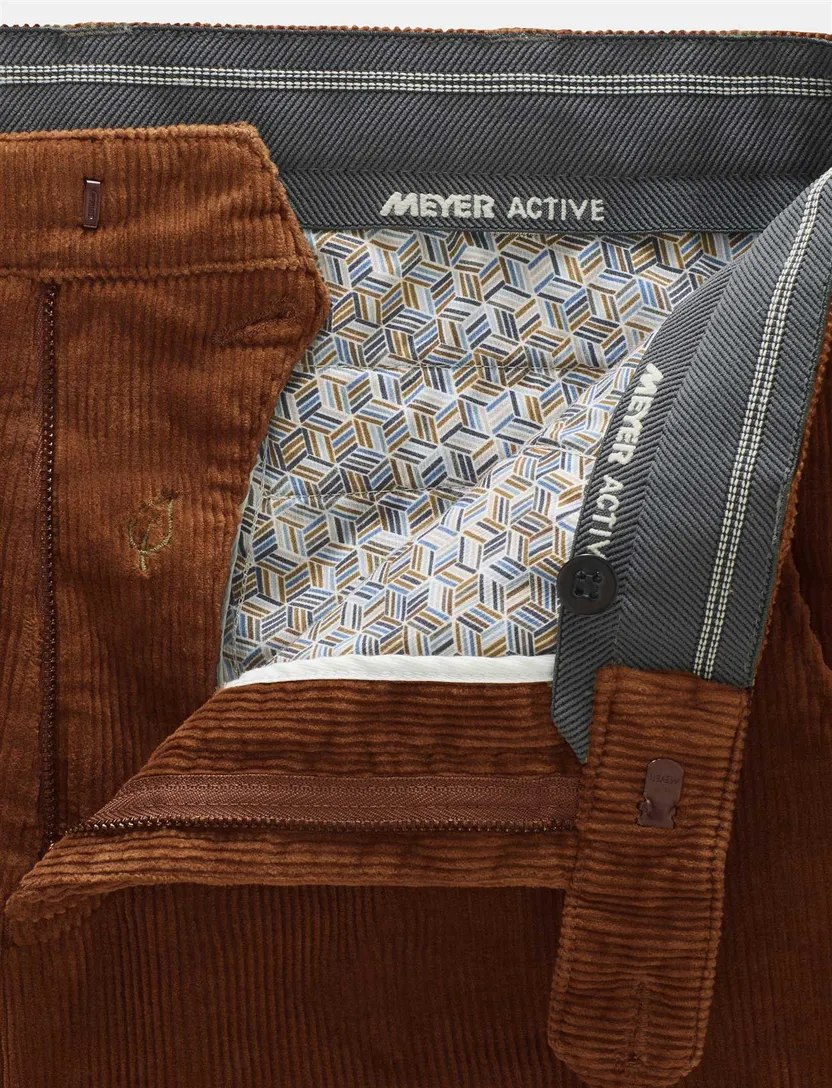 Meyer Bonn chino oranje normale fit
