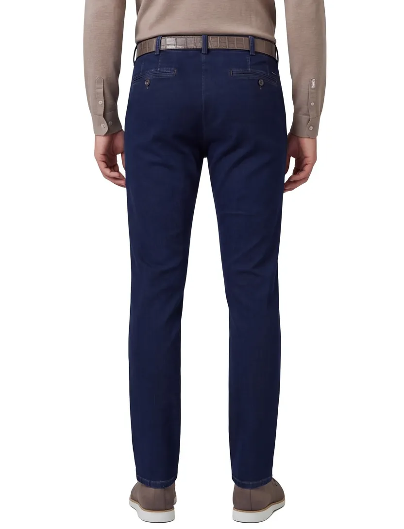 Meyer pantalon katoen donkerblauw
