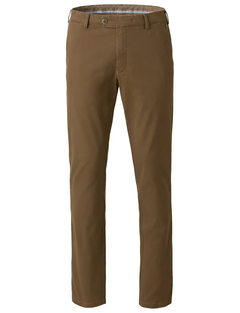 katoenen broek Meyer Bonn bruin