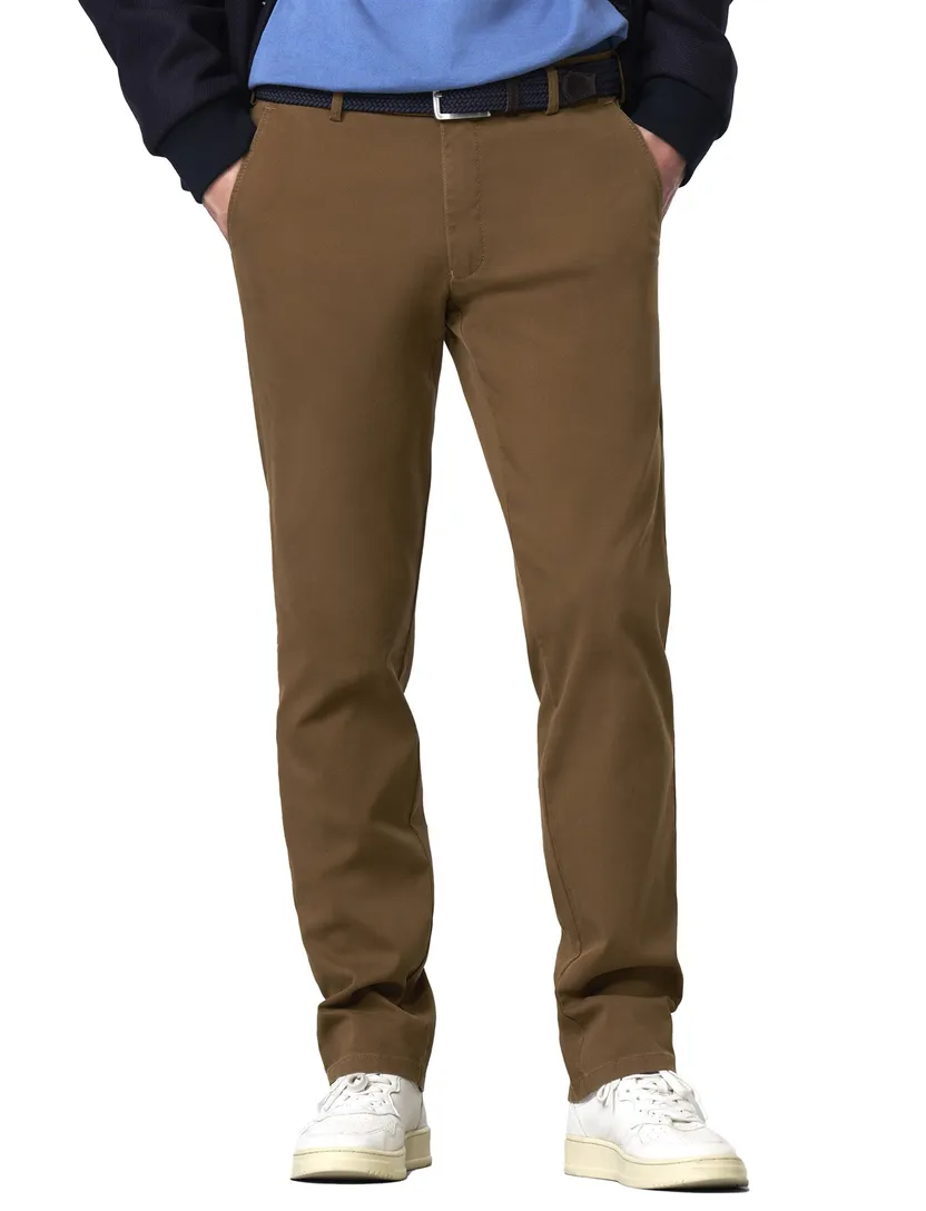 katoenen broek Meyer Bonn bruin