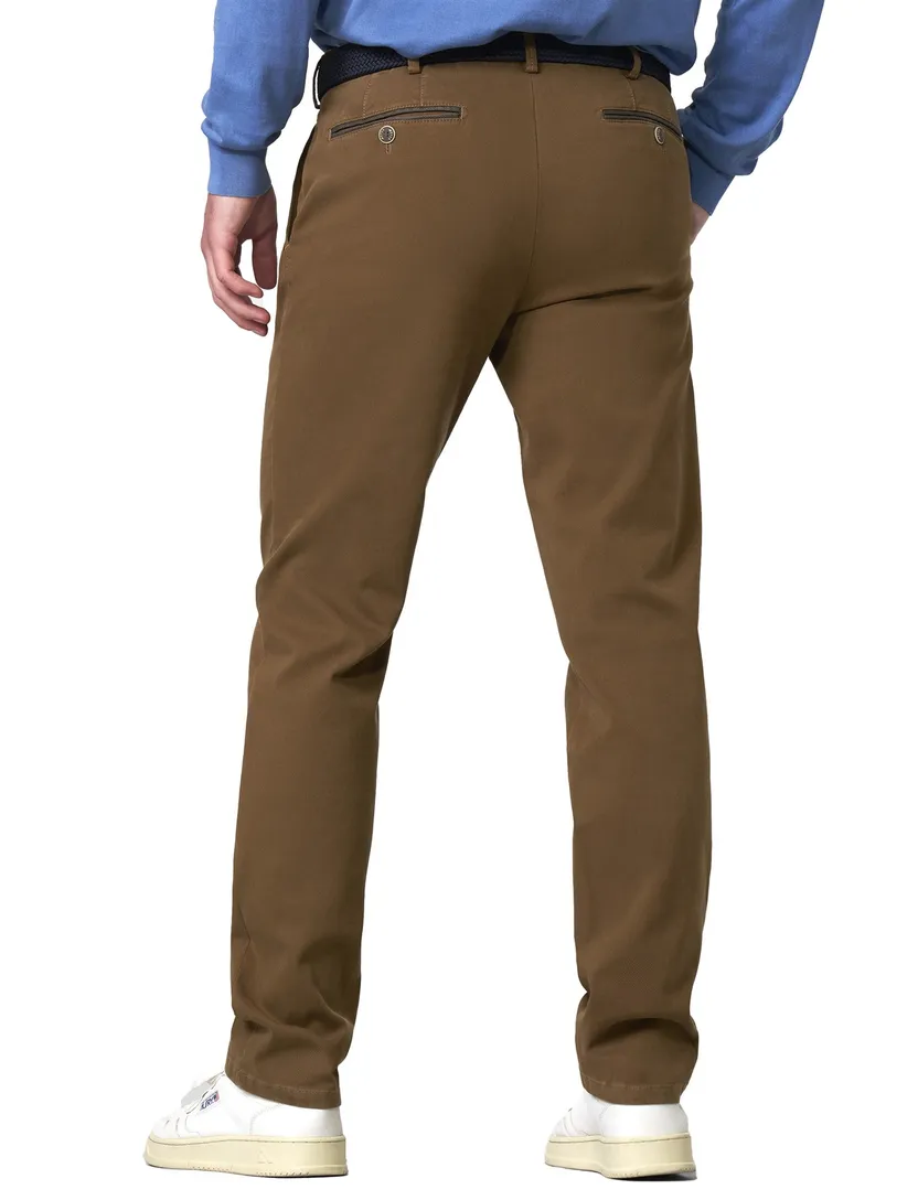 katoenen broek Meyer Bonn bruin