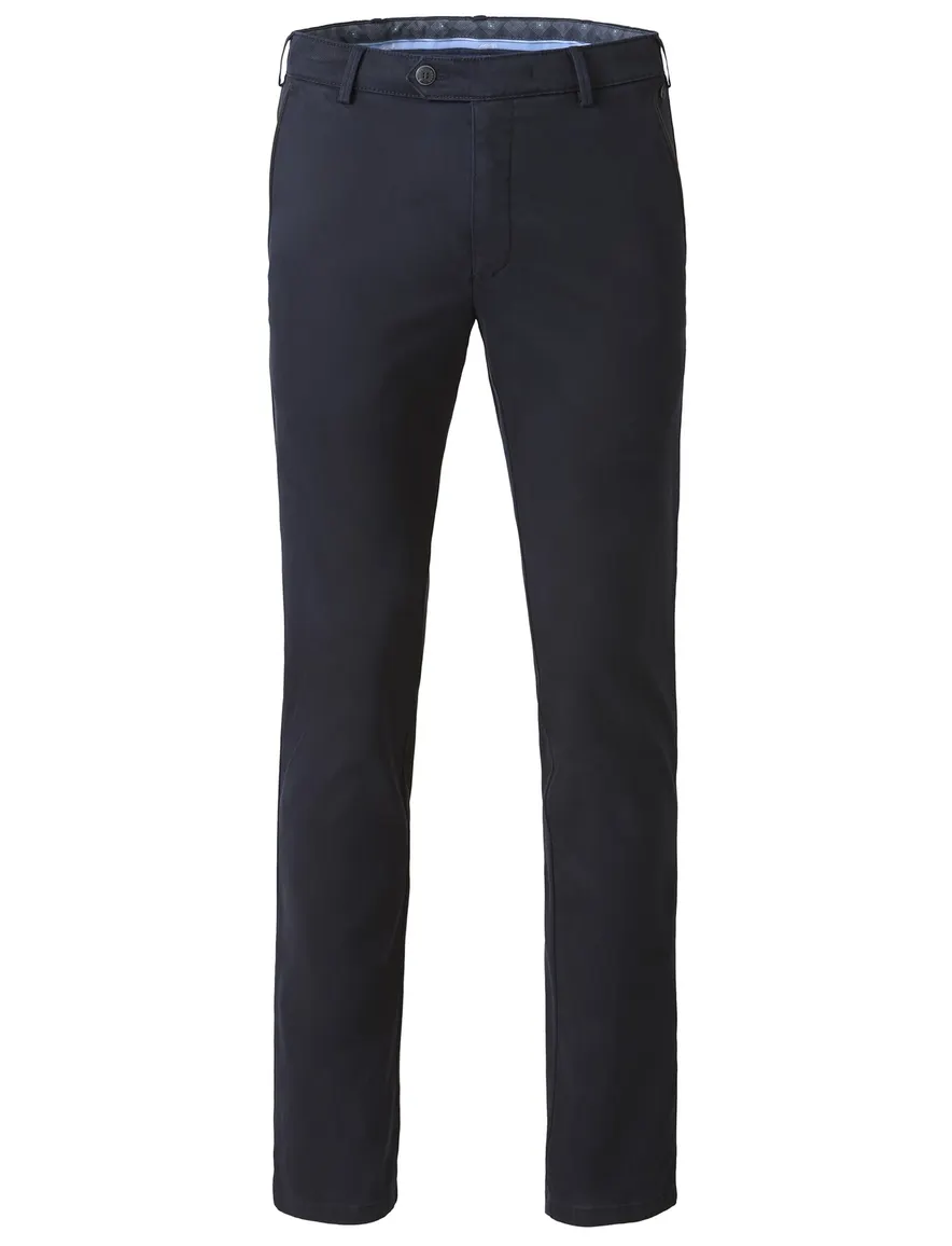 katoenen broek donkerblauw Meyer New York