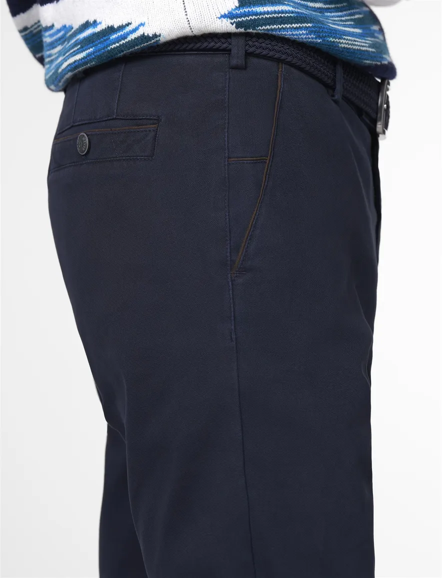 katoenen broek donkerblauw Meyer New York