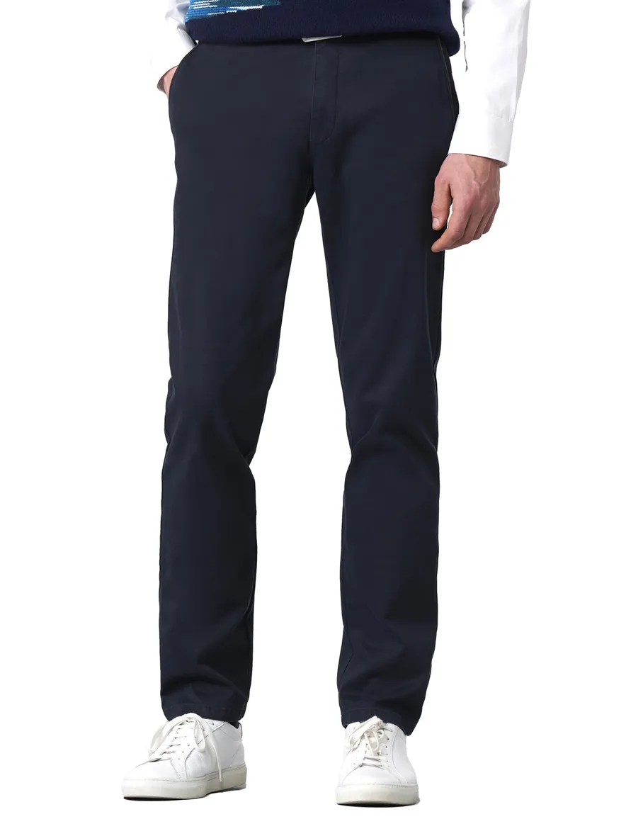 katoenen broek donkerblauw Meyer New York