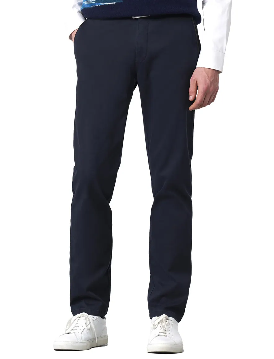 katoenen broek donkerblauw Meyer New York