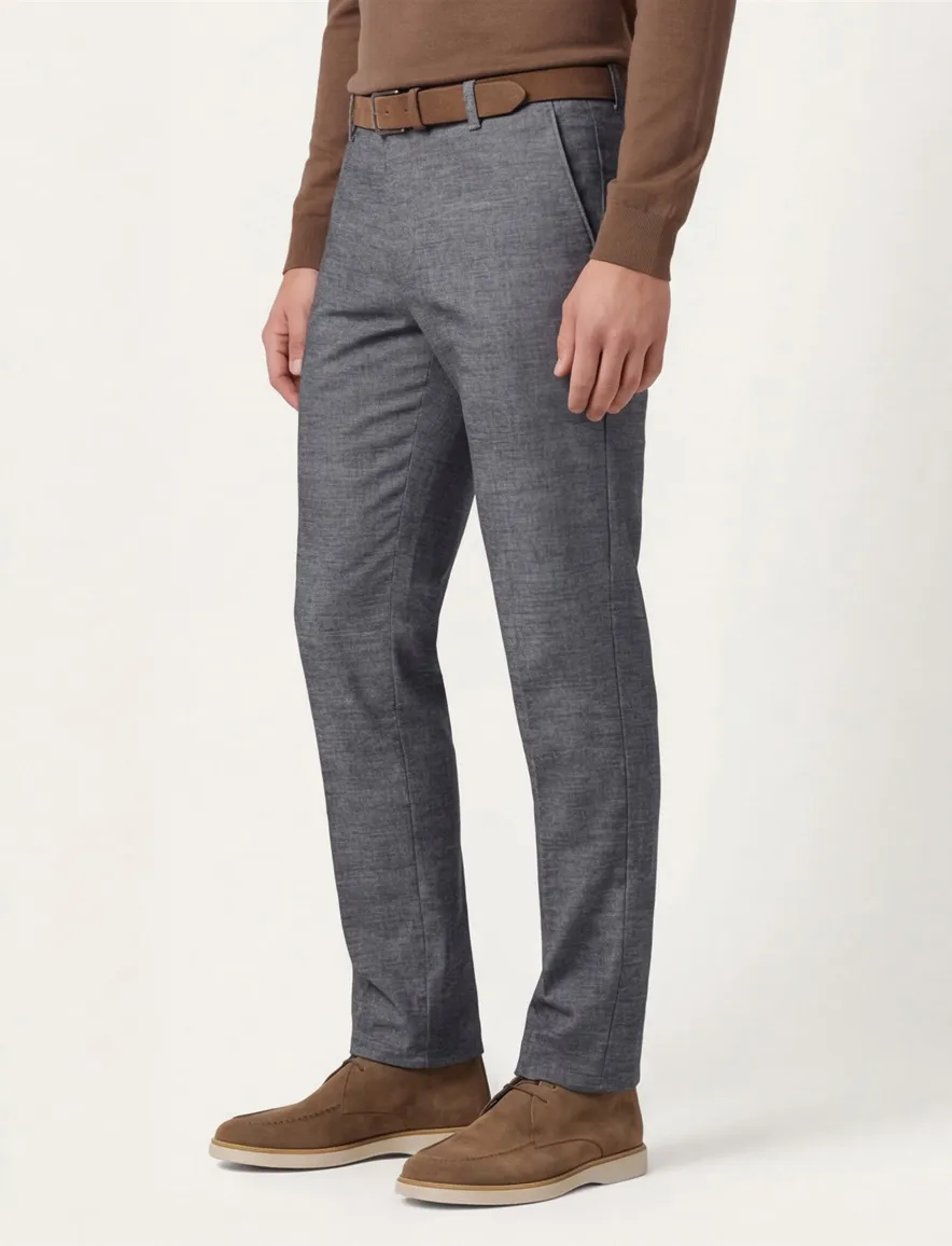 katoenen broek grijs Meyer Bonn