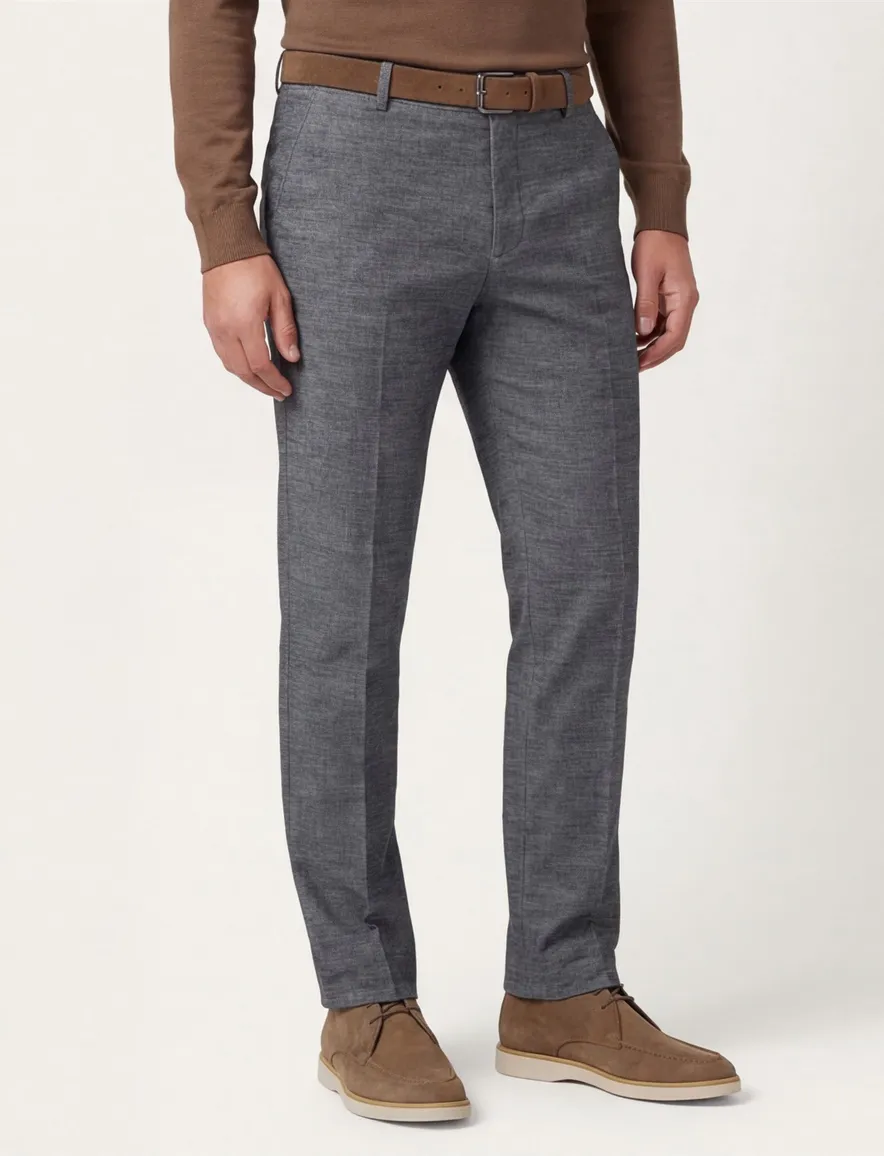 katoenen broek grijs Meyer Bonn