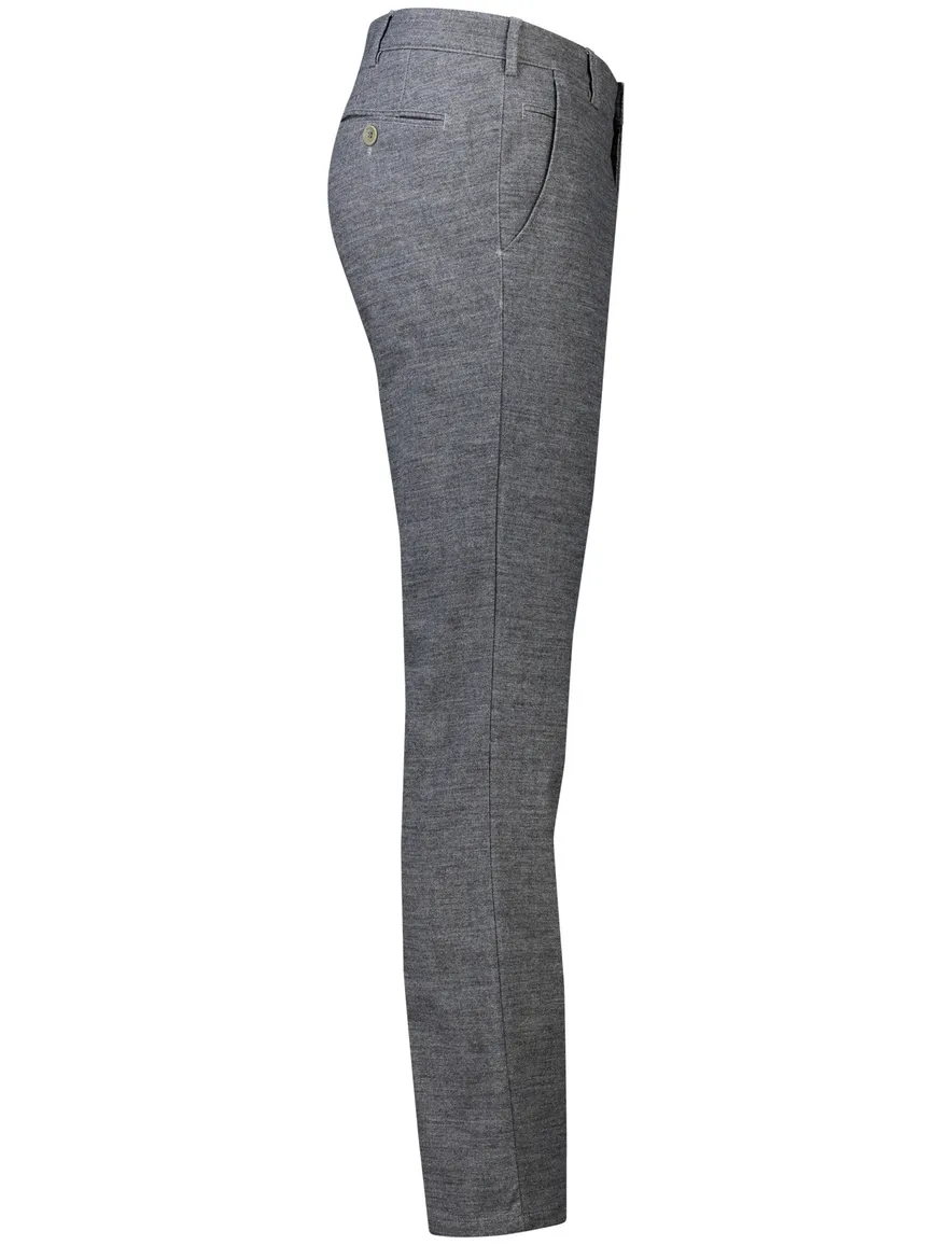 Meyer Bonn katoenen broek grijs gemeleerd