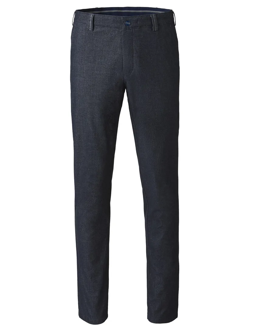 katoenen broek Meyer Bonn donkerblauw