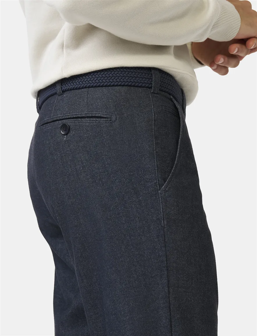 Meyer Bonn katoenen broek donkerblauw