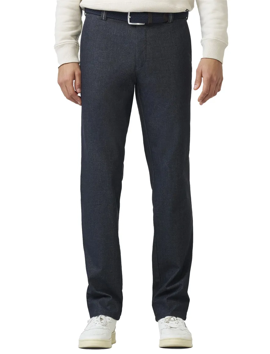 katoenen broek donkerblauw Meyer Bonn