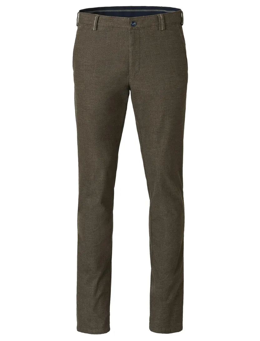 katoenen broek Meyer Bonn bruin