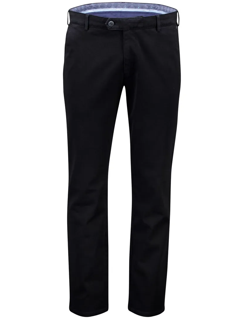 Meyer Bonn katoenen pantalon zwart
