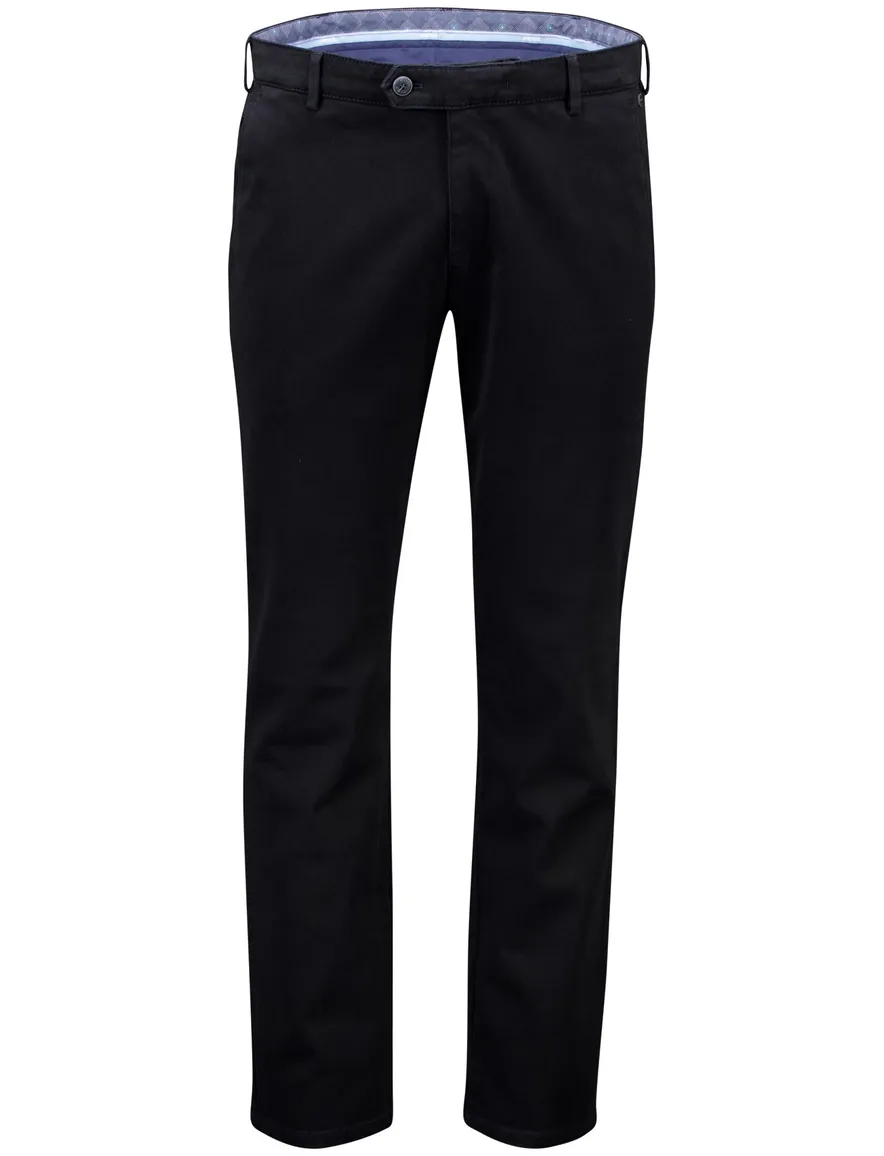Meyer Bonn pantalon katoen zwart