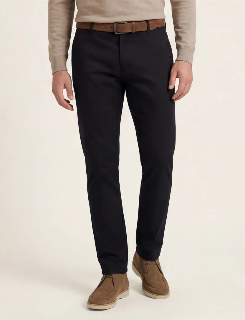 Meyer Bonn katoenen pantalon zwart