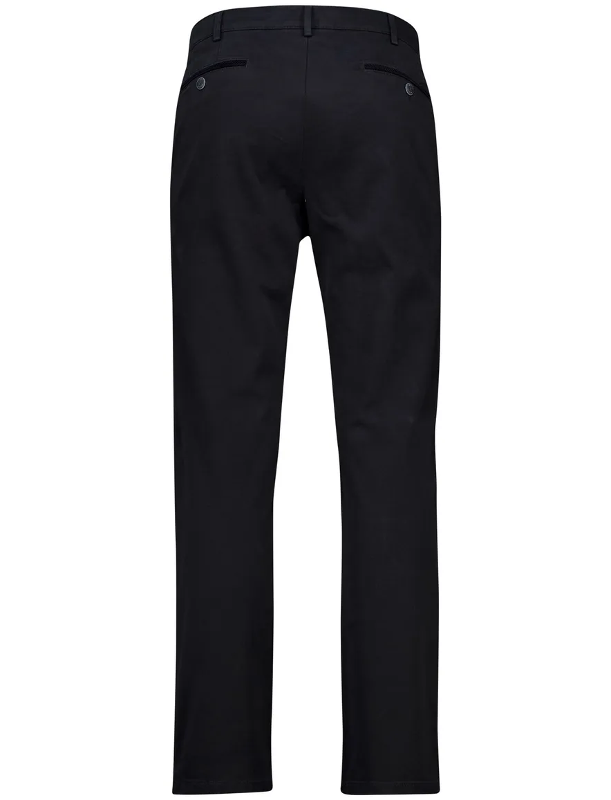 Meyer Bonn pantalon katoen zwart