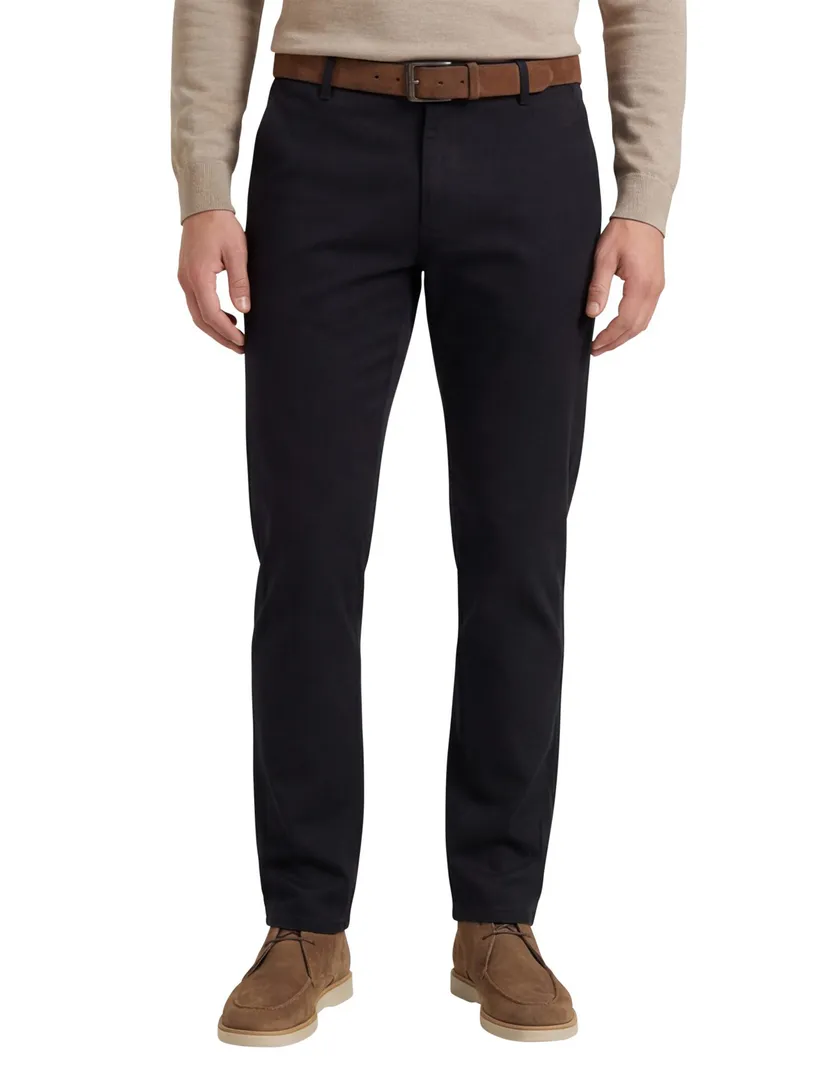 Meyer Bonn katoenen pantalon zwart