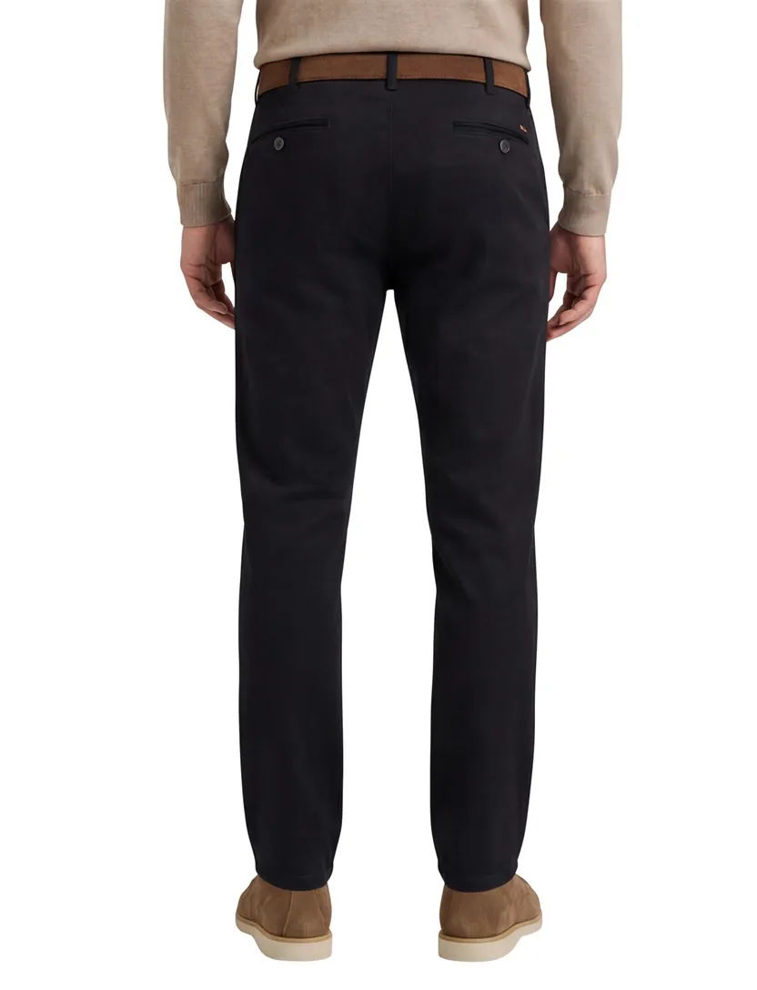 Meyer Bonn katoenen pantalon zwart