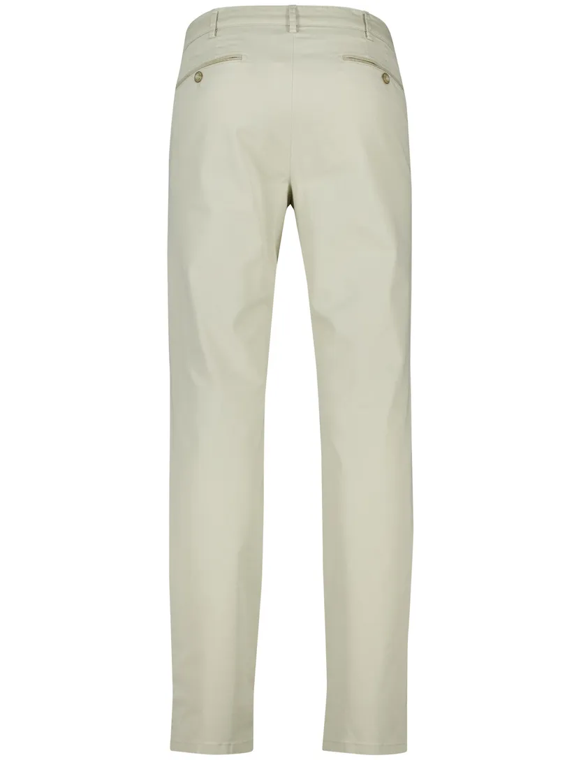 katoenen broek Meyer Bonn creme effen