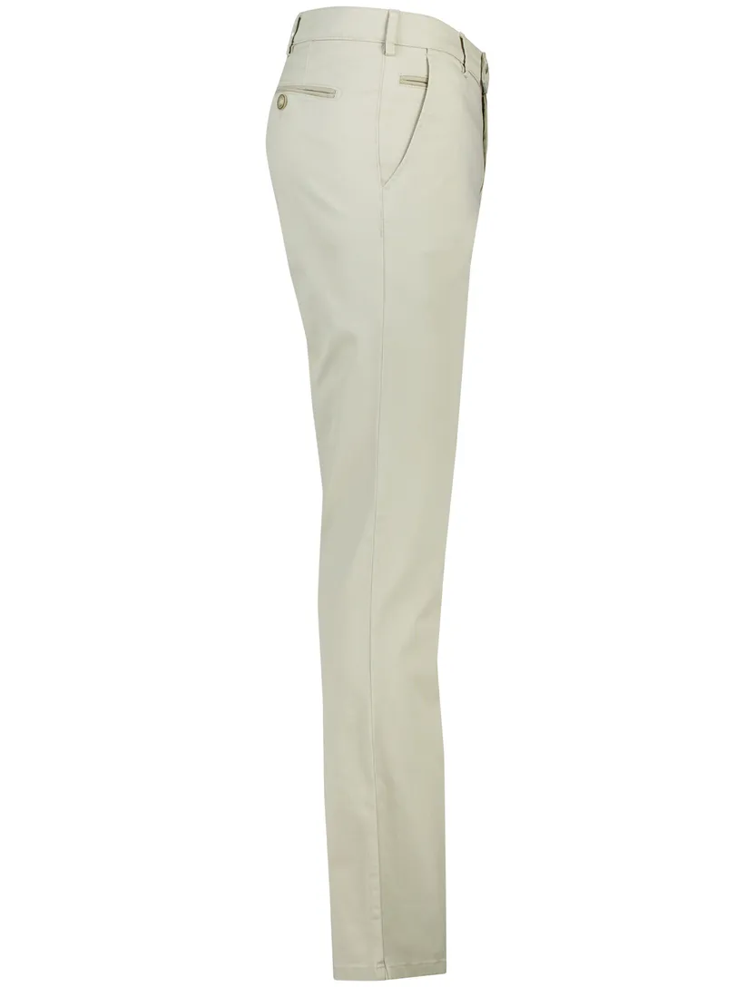 katoenen broek Meyer Bonn creme effen