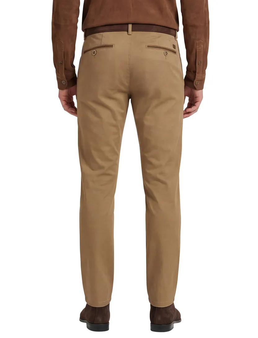 katoenen broek Meyer Bonn bruin