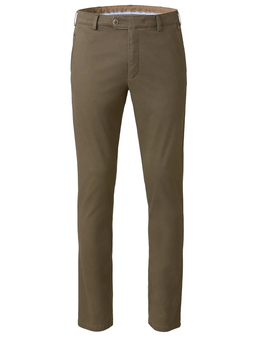 katoenen broek bruin Meyer Bonn
