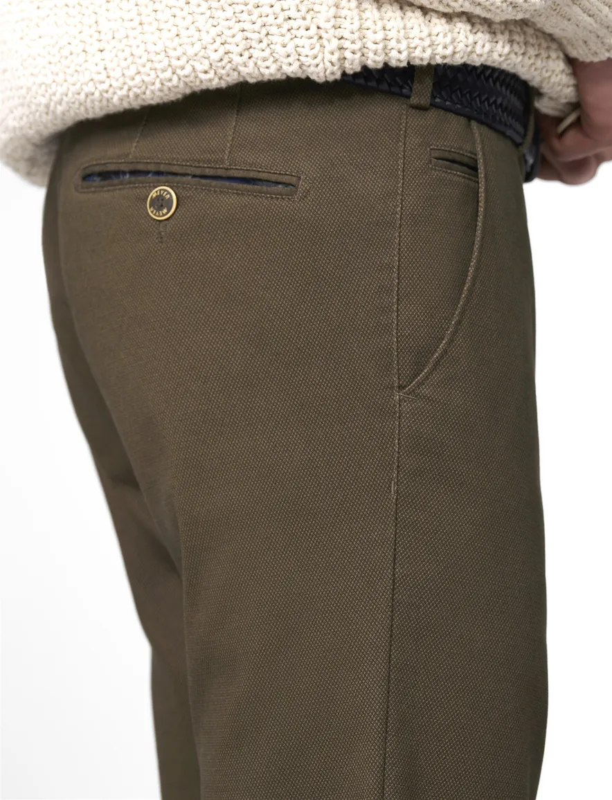 katoenen broek bruin Meyer Bonn