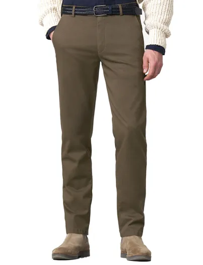 Meyer Meyer Bonn katoenen broek bruin