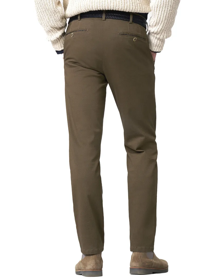 katoenen broek Meyer Bonn bruin