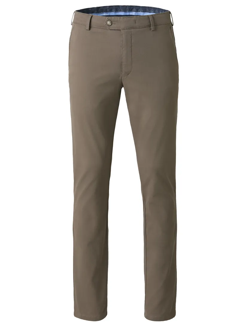 katoenen broek Meyer Bonn bruin