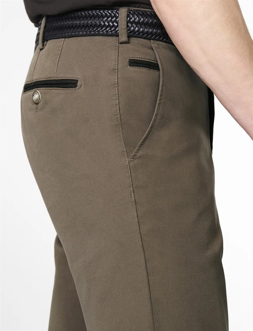 katoenen broek bruin Meyer Bonn