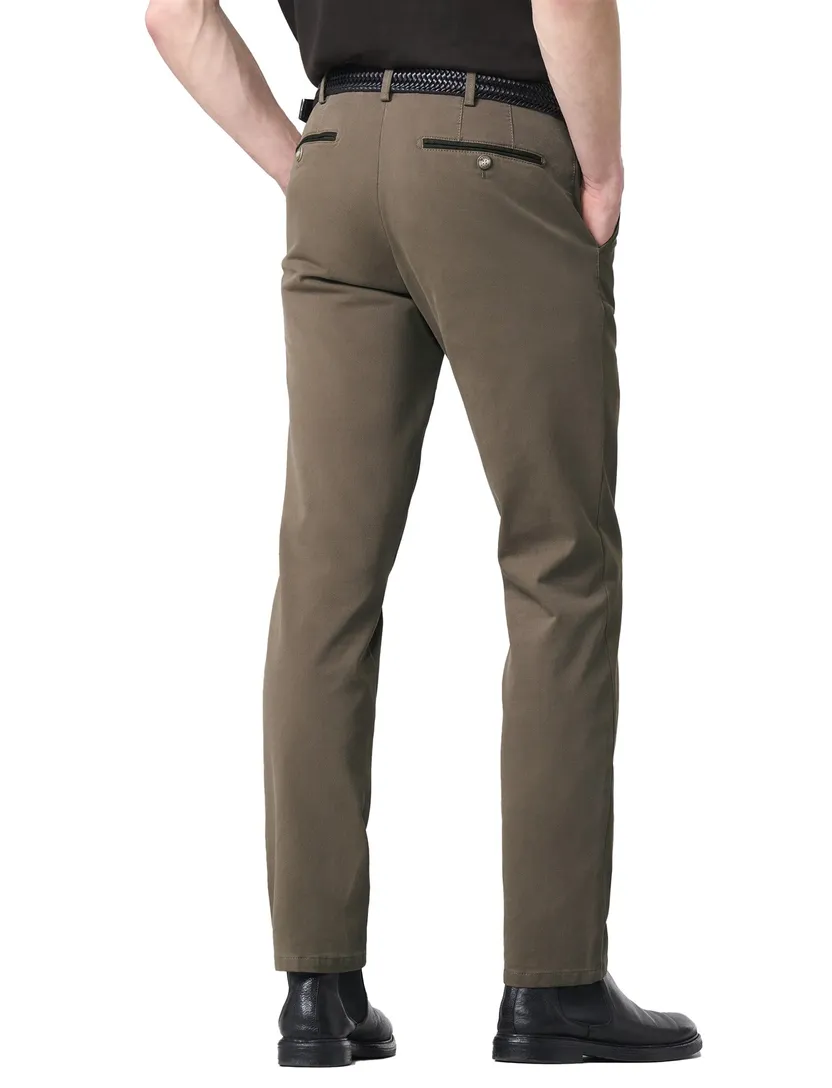 katoenen broek Meyer Bonn bruin