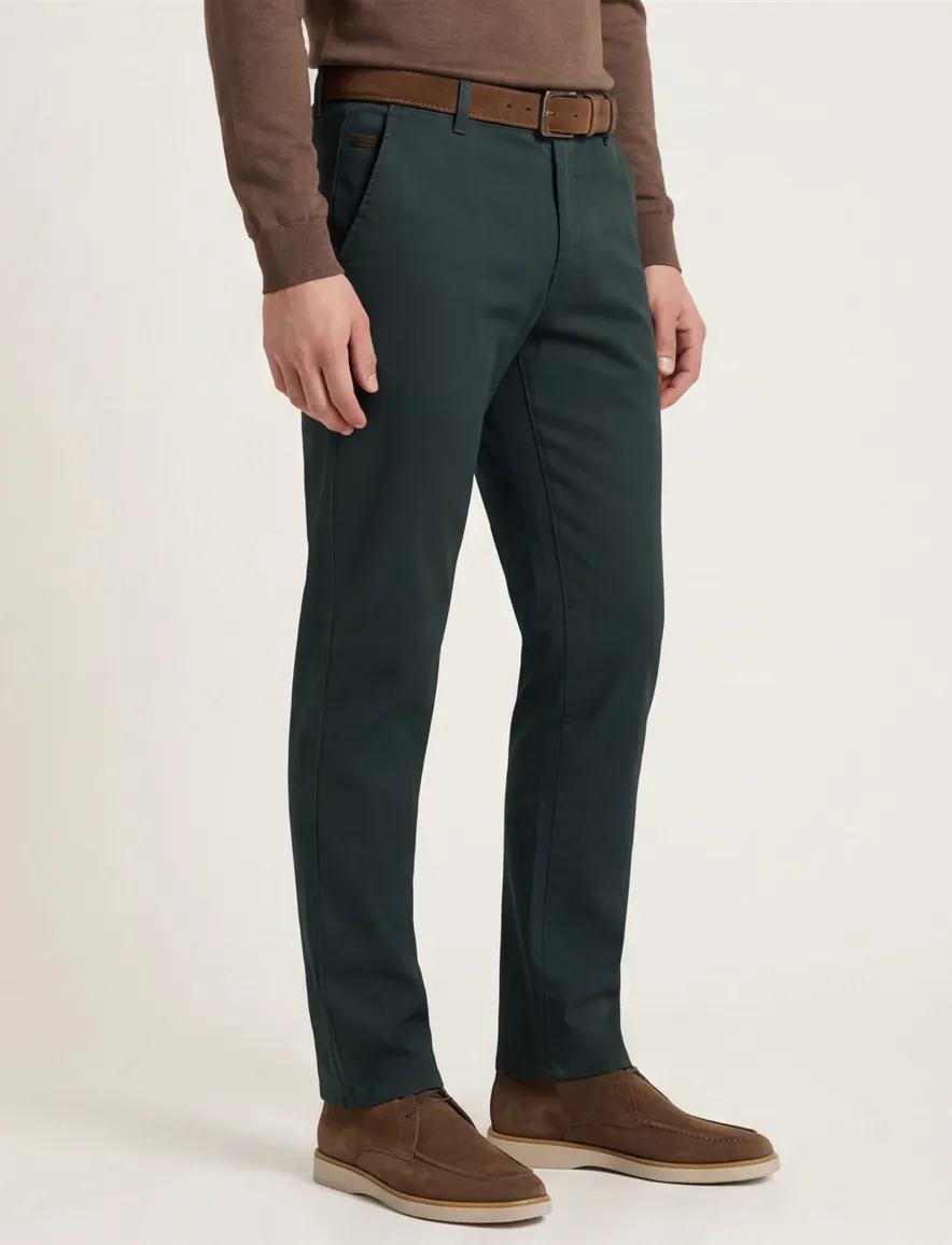 katoenen broek groen Meyer Bonn