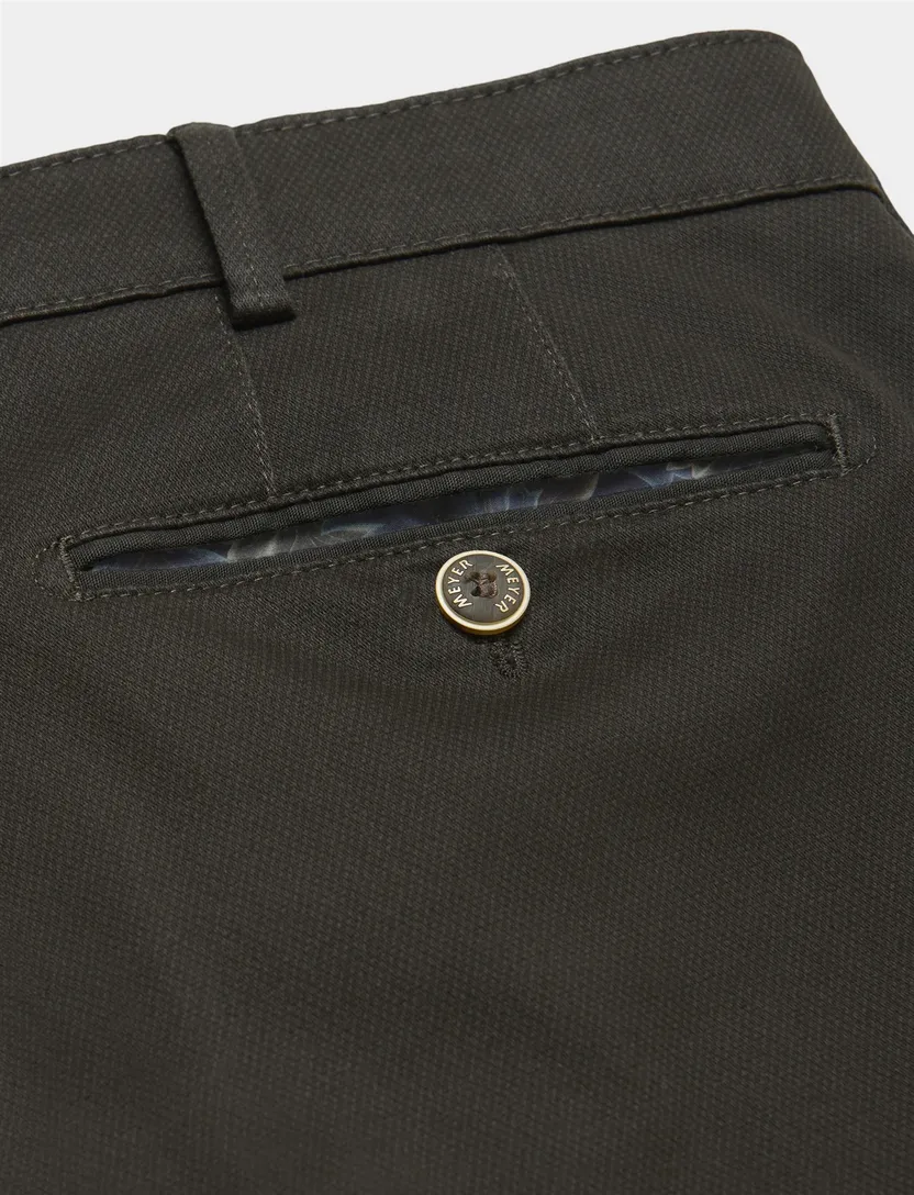 bruine Meyer Bonn chino katoen 2-way-stretch broek