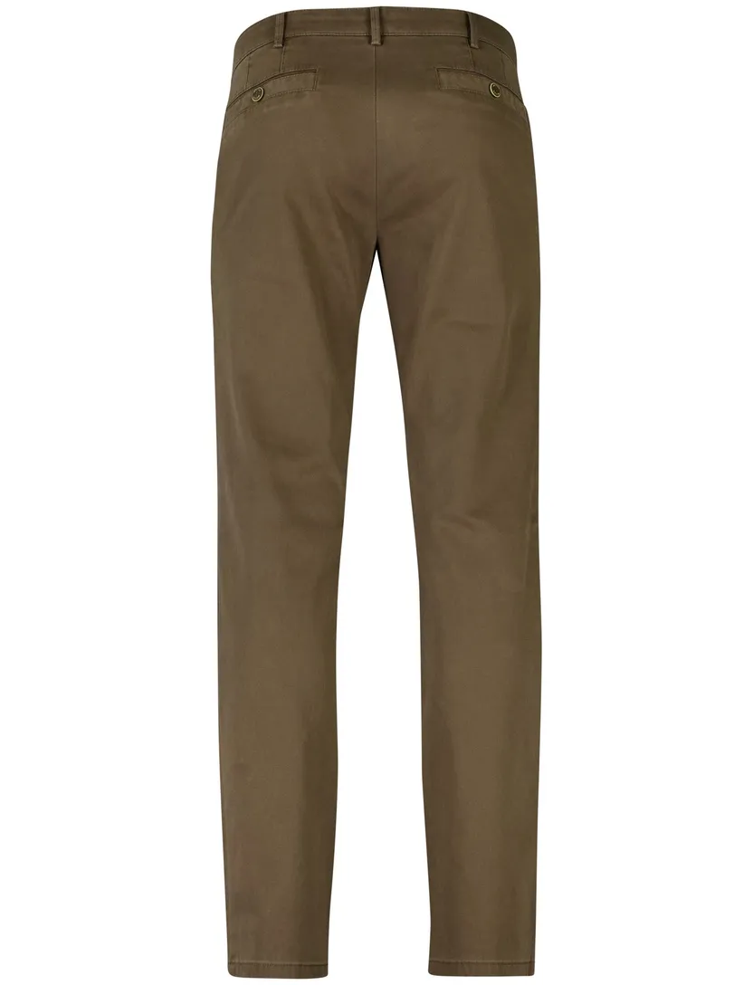 Meyer New york flatfront broek bruin katoen