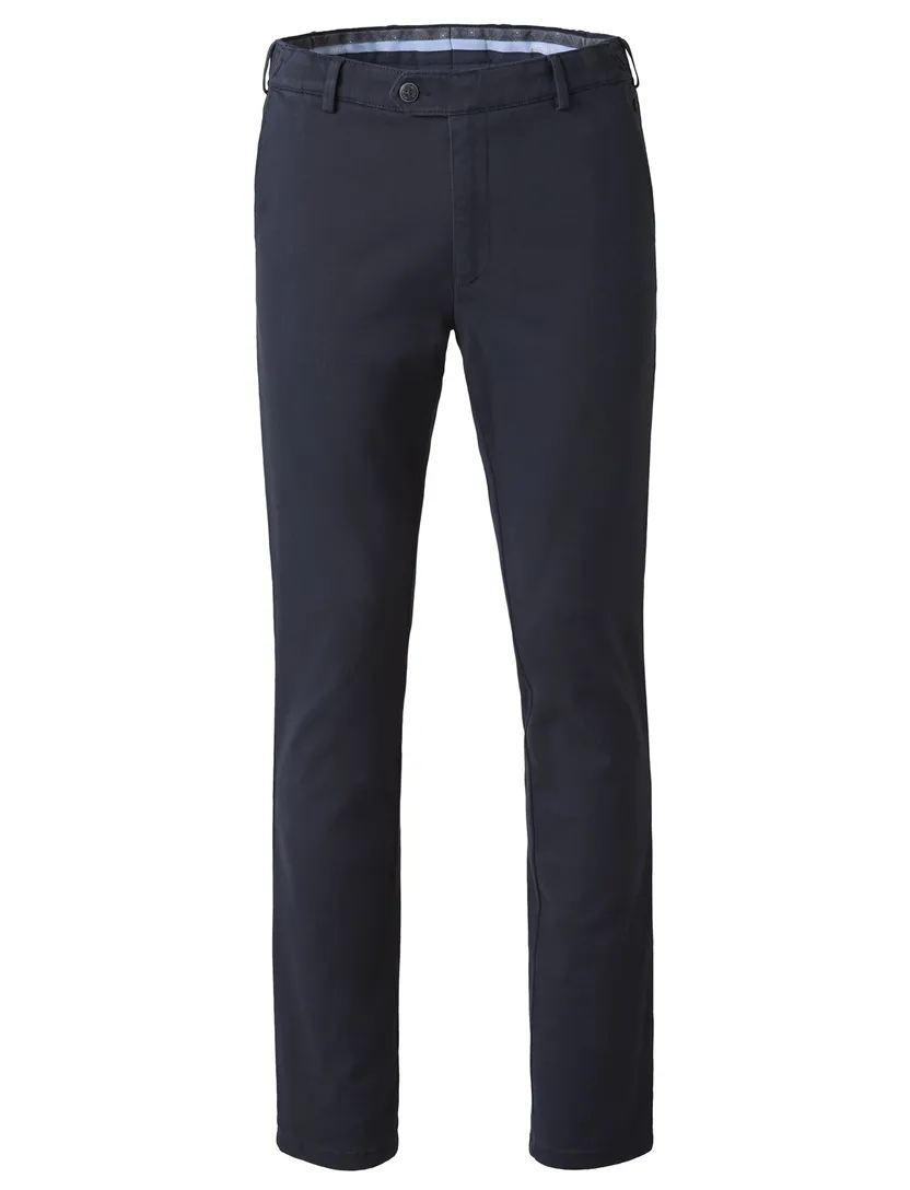 katoenen broek Meyer Oslo donkerblauw
