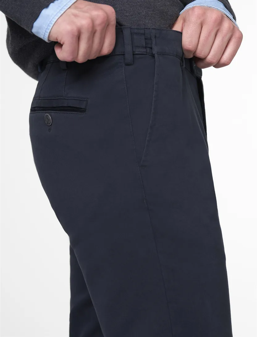 katoenen broek Meyer Oslo donkerblauw