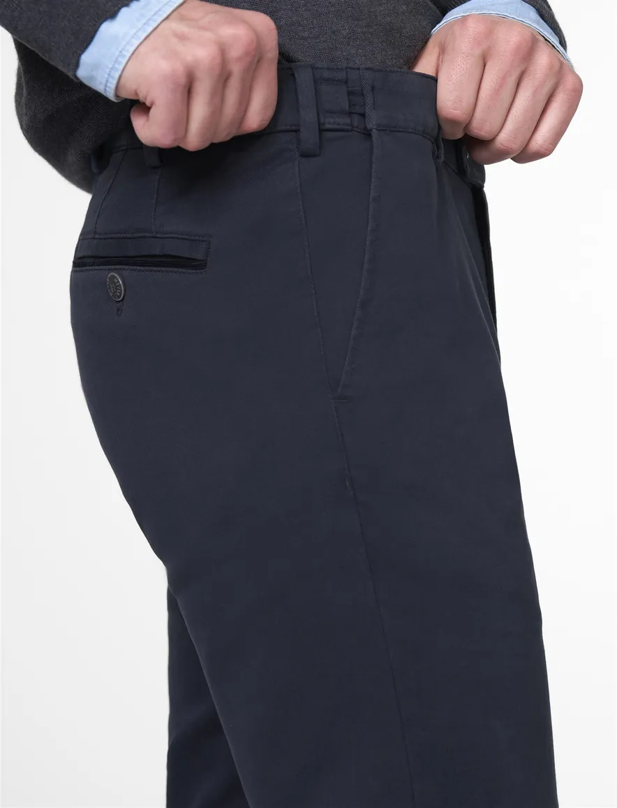 Meyer Oslo katoenen broek donkerblauw